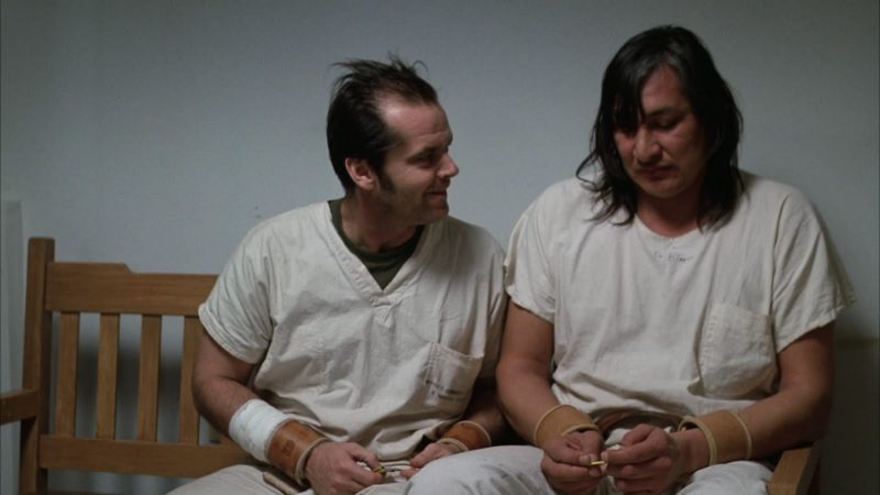 Jack Nicholson e Will Sampson são McMurphy e Bromden