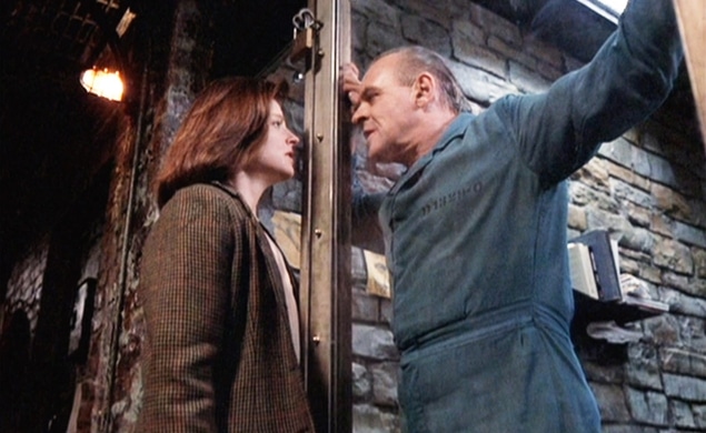 Foster e Hopkins como Clarice e Lecter