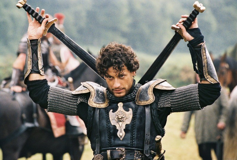 Ioan Gruffudd como Lancelot, no filme Rei Arthur