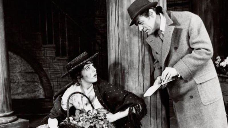 Julie Andrews e Rex Harrison na montagem original da Broadway de Minha Bela Dama