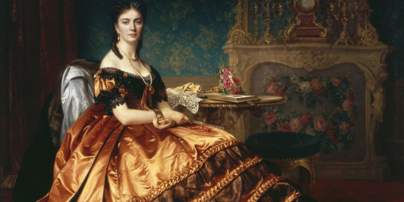 Retrato de Marie Duplessis, amante de Dumas e inspiração para a personagem Marguerite Gautier