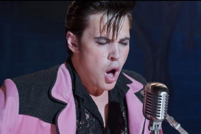 Austin Butler em cena de Elvis, o ator concorre ao Oscar 2023
