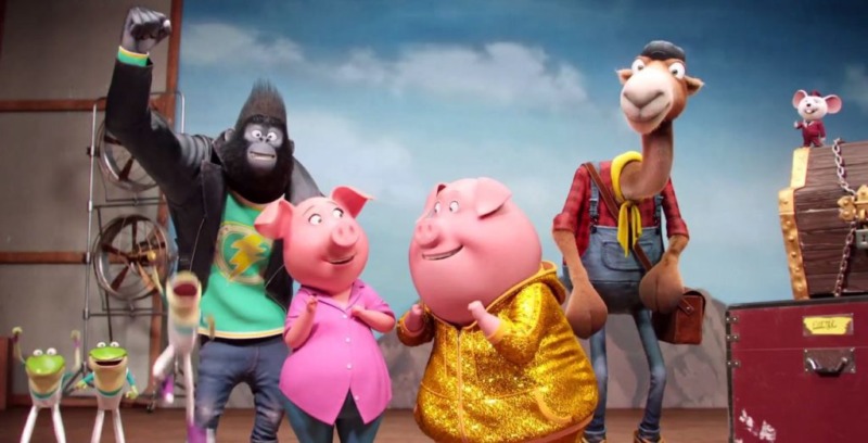 O filme Sing acompanha um grupo de animais que quer ganhar um concurso de canto
